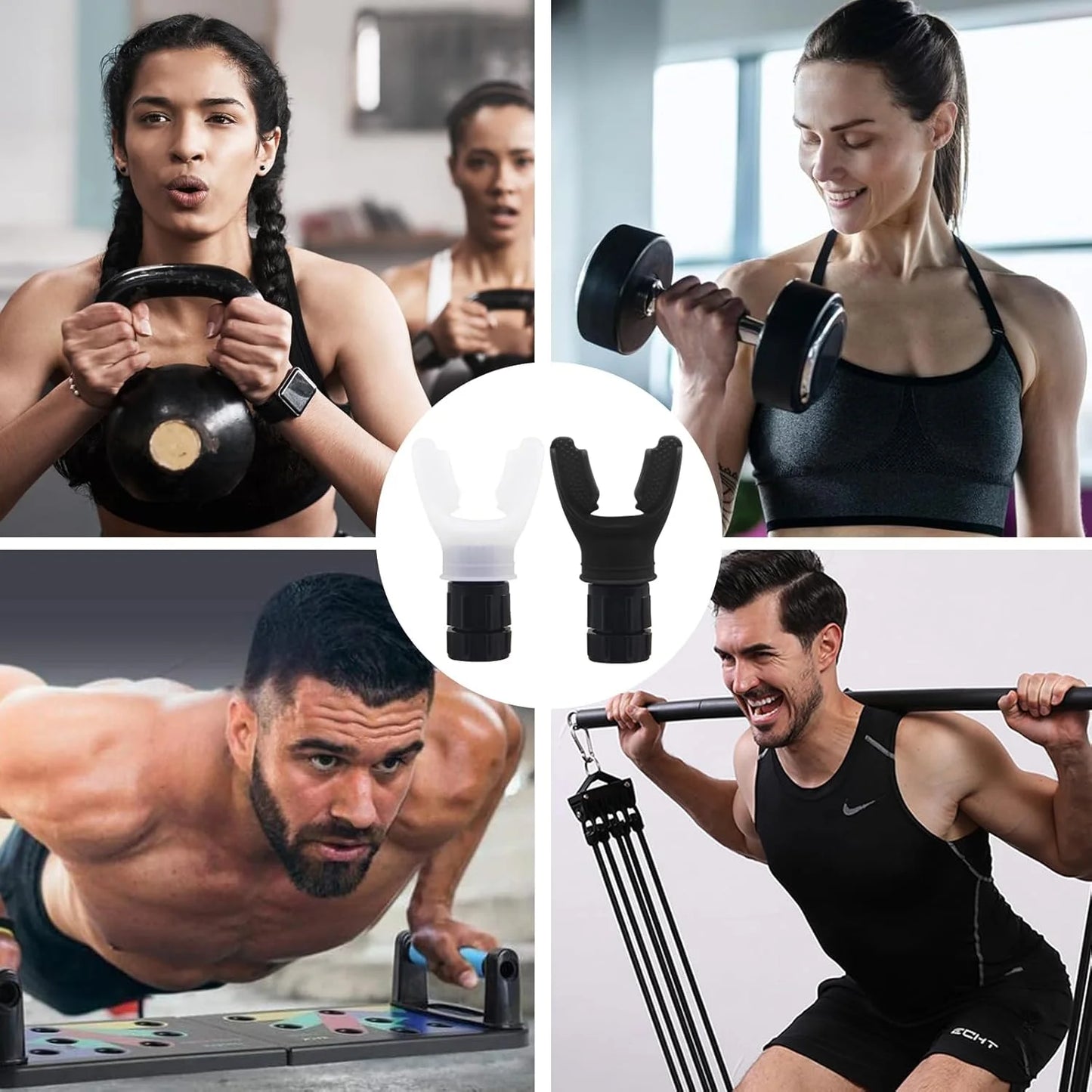 Breathing Trainer for Deep Breath Practice, Adjustable Resistance Silicone Device for Focus and Relaxation, Portable Breathwork Exercise Tool